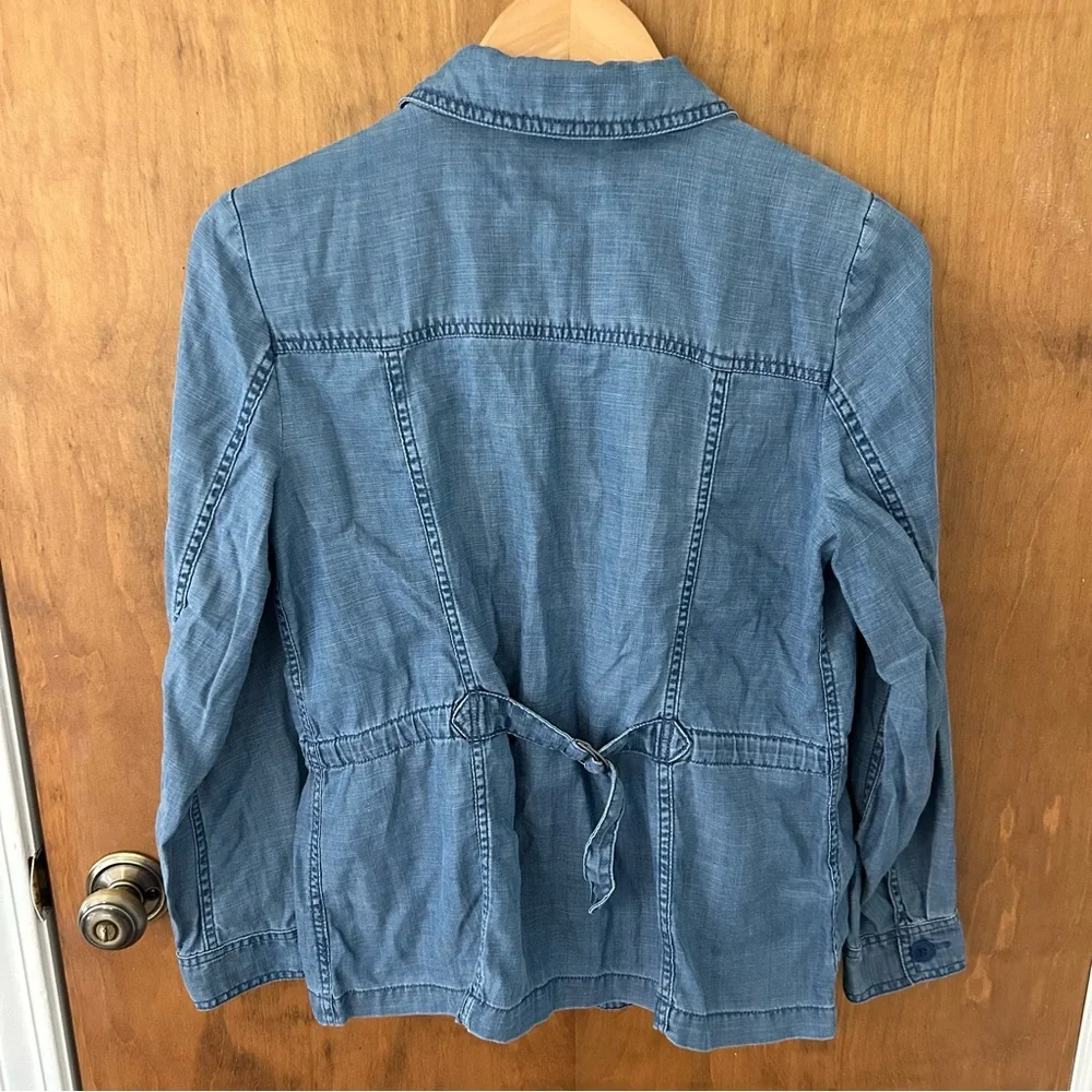Talbots Cotton Casual Jacket Tencel Blend. Size Small.